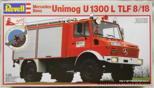Revell 1/24 Mercedes Benz Unimog U1300L TLF 8/18 Rescue Fire Truck, 7451 plastic model kit